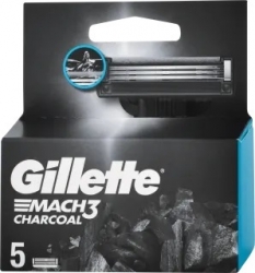 Gillette Mach3 Charcoal 5 ks