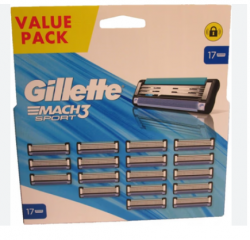 Gillette Mach3 Sport Náhradní hlavice 17 ks