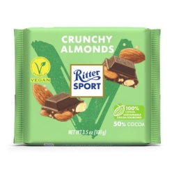 Ritter Sport Čokoláda vegan Křupavé mandle 100 g 