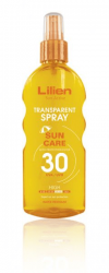 Lilien Sun Active transparentní sprej na opalování SPF 30 200 ml